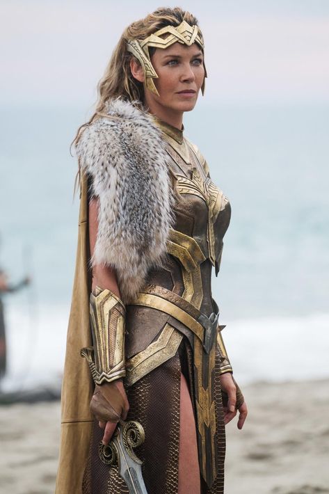 Connie Nielsen is Queen Hippolyta in Wonder Woman, Justice League, Wonder Woman 1984 and Zack Snyder's Justice League. #ConnieNielsen #QueenHippolyta #WonderWoman #JusticeLeague Victorian Prom Dress, Queen Hippolyta, Wonder Woman 2017, Connie Nielsen, Golden Warriors, Fantasy Love, Hooded Cloak, French Photographers, Moon Knight