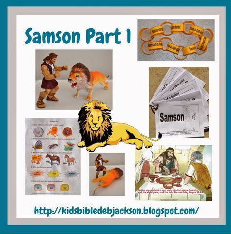 Sampson Bible, Samson Bible Story, Bible Judges, Samson Bible, Bible Class Crafts, Bible Fun For Kids, Book Of Judges, Family Worship Ideas, Old Testament Bible