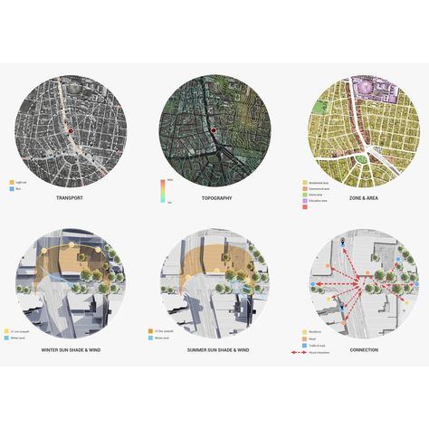 Site Analysis Axonometric, Site Analysis Architecture Presentation Photoshop, Sun Direction Architecture, Urban Analysis Diagram, Site Analysis Sheet, Art Gallery Architecture, Wind Analysis, Architecture Site Analysis, Architecture Boards