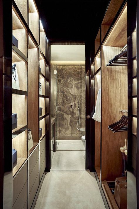 Haute Apartment Walk In Closet Bathroom Combo, Walk Thru Closet To Bathroom, Dressing Room With Bathroom, Bathroom And Closet Combo Master, Walk In Closet And Bathroom Combo, Bathroom And Closet Combo, Closet Bathroom Combo, Walk Through Closet To Bathroom, Closet And Bathroom Combo