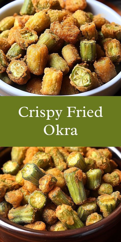 As I prepared the crispy fried okra on a sunny Saturday, laughter filled the kitchen with my family's chatter. My partner's eager help made the moment special, reminding me of our shared love for home-cooked meals and cherished moments together. Fried Okra In Air Fryer, Frozen Okra Recipes, Fried Okra Recipe, 3 Ingredient Cheesecake, 2 Ingredient Fudge, Okra Fries, Zucchini Patties, Fried Okra, Zesty Sauce