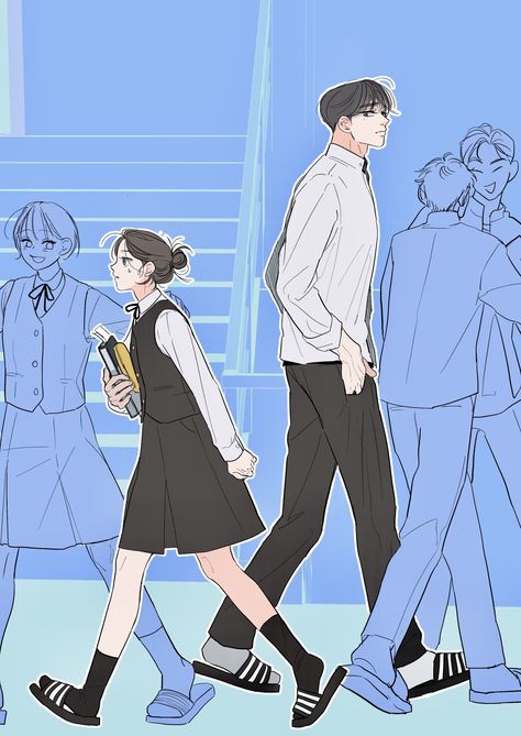 Anime Comic Background, Manhwa Comic, Romance Couple, Bahasa Jepun, Seni Pastel, Drawing Poster, Online Comics, Perspective Art, Comic Drawing