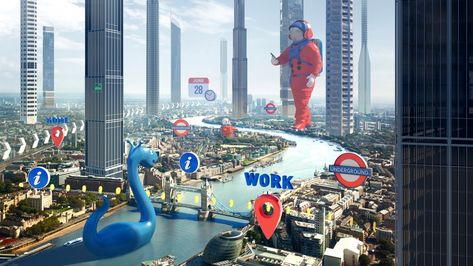 Scape AR London Building Motion Graphics, Ar Technology, 3d Camera, 3d Map, Technology Hacks, Technology Wallpaper, Technology Background, World Pictures, Futuristic Technology