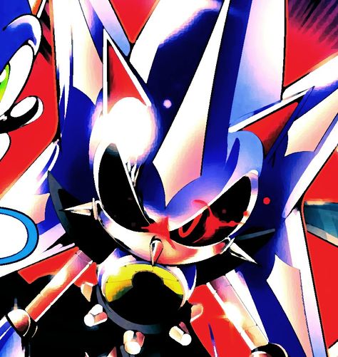 Neo Metal Sonic, Sonic Pfp, Metal Sonic, The Hedgehog, Sonic, Sonic The Hedgehog, Blue