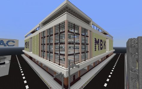 MBK Like Shopping Mall Minecraft Project Minecraft Shopping Mall, Mall Minecraft, Minecraft Gym, Emergency Stairs, City Minecraft, Minecraft City Buildings, Minecraft Mansion, Minecraft City, Minecraft Inspo