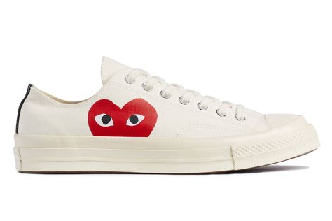 Converse Cdg, Converse 70s, Converse Chuck Taylor Low, Cdg Converse, Play X Converse, Play Converse, Garcons Converse, Cdg Play, Comme Des Garcons Converse