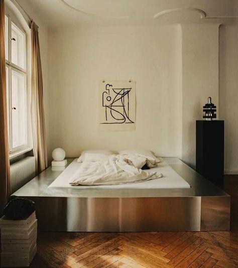 A seamless blend of old and new in the Berlin home of @lejoern 🩶 Via @ad_germany Berlin Interior Apartments, Berlin Apartment Aesthetic, Berlin Loft Apartment, Berlin House Apartments, Berlin Germany Apartments, Berlin Home, Tiny Room, Old And New, Instagram A