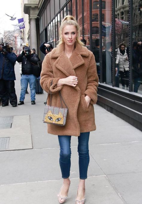 Nicky Hilton Style, Nicky Hilton, Clothes Outfits, Brown Jacket, Street Style Chic, Leopard Print Dress, Latest Outfits, Style Outfits, Latest Clothes