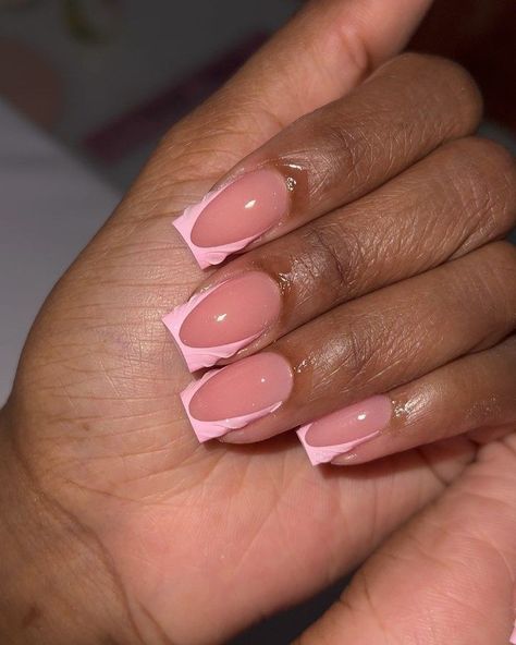 Baby Color Uñas, Beginner Nail Designs, Natural Nails Manicure, Braiding Hairstyles, Nyc Nails, Purple Acrylic Nails, Acrylic Nail Set, Girly Acrylic Nails, Work Nails