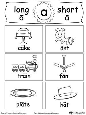 Help your child understanding and recognizing the short and long vowel A sounds with this Short and Long Vowel printable flashcards. Long A Sound Worksheets, Vowel A Worksheet, Long Vowel Sounds Worksheets, Short A Worksheets, Short A Sound, Vowel Pairs, Long Vowel Worksheets, Reading Kindergarten, Short Vowel Worksheets