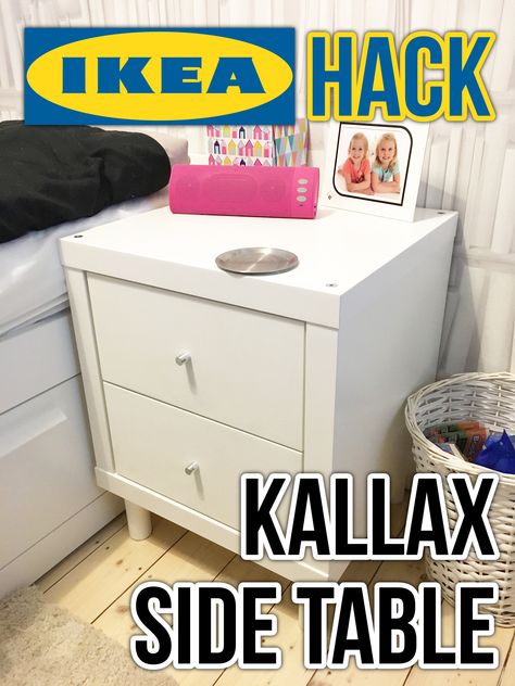 My new home office is basically 90% Ikea. I love their furniture, it’s affordable, practical, and lasts years. Also, you can customise it so easily to fit exactly what you want. This is our c… Kallax Bedside Table Hack, Ikea Kallax Nightstand Hack, Ikea Kallax Nightstand, Kallax Side Table, Kallax Nightstand Hack, Ikea Bedside Table Ideas, Kallax Bedside Table, Kallax Nightstand, Kallax Bedroom