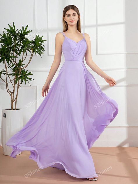 Lilac Romantic Strapless Maxi Bridesmaid DressI discovered amazing products on SHEIN.com, come check them out! Bridesmaid Dresses Lavender, Purple Wedding Dresses, Lavender Maxi Dress, Lilac Bridesmaid, Lavender Bridesmaid Dresses, Dresses Lavender, Party Dress Ideas, Lilac Bridesmaid Dresses, Purple Wedding Dress