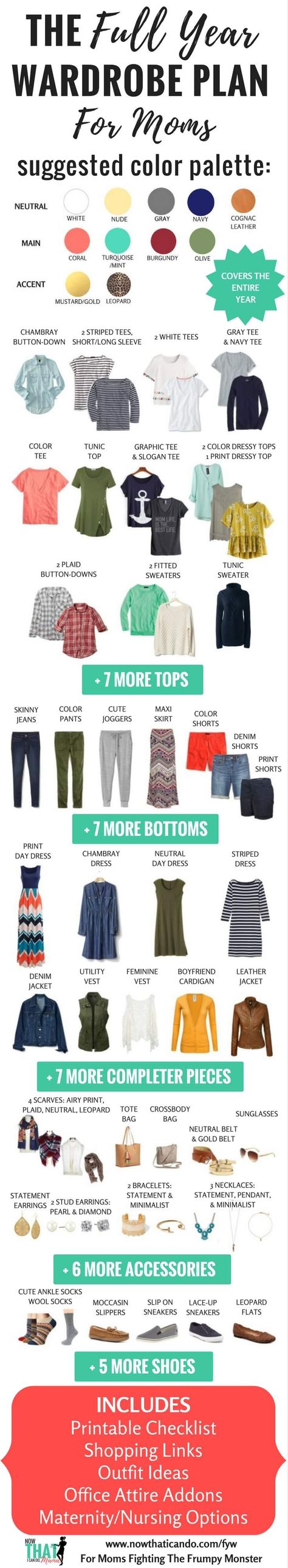 Mommy Style Outfits, Outfit Ideas Office, Wardrobe Plan, Casual Capsule Wardrobe, Capsule Wardrobe Planning, Shopping Checklist, Spring Summer Capsule Wardrobe, Teacher Wardrobe, Mom Wardrobe