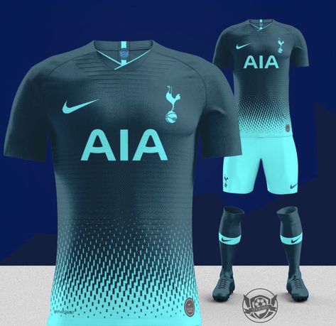 Tottenham Kit, Soccer Uniforms Design, Sports Apparel Design, Football Shirt Designs, Football Jersey Shirt, Football Jersey Outfit, Sports Tshirt Designs, Sport Shirt Design, Sports Jersey Design