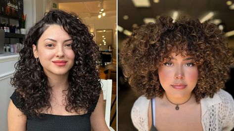 26 Curly Hairstyles for Round Faces to Save Now and Try Later Round Face Haircuts Curly Hair, Curly Haircut Round Face, Round Face Curly Hairstyles, Short Curly Hair Round Face Plus Size, Best Haircut For Round Face, Curly Hairstyles For Round Faces, Haircut For Round Face, Best Curly Hairstyles, Women With Round Faces