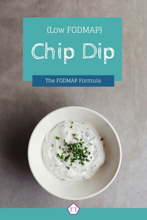 Need an IBS-friendly snack or appetizer for the big game? Check out this low FODMAP chip dip! FODMAP Snacks | FODMAP Snack Ideas | FODMAP Healthy Recipes | FODMAP Snacks Easy Low FODMAP Appetizers Parties | Low FODMAP Appetizers Families #party #biggame #IBS #fodmap www.fodmapformula.com Appetizers For Kids Party, Low Fodmap Appetizers, Low Fodmap Snack, Appetizers For Party Easy, Ibs Friendly Food, Easy Low Fodmap, Low Fodmap Meals, Ibs Fodmap, Gi Health