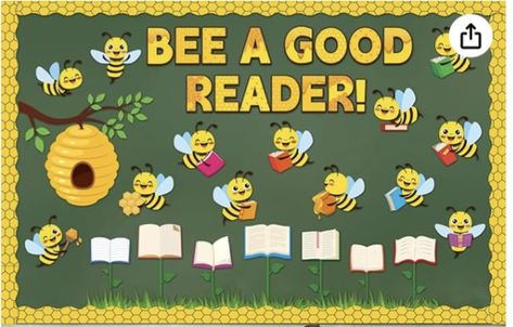 Bee Library, 7th Grade Classroom, Alphabet Train, Student Of The Week, Flower Crafts Kids, Reading Boards, School Board Decoration, Classroom Wall Decor, School Creative