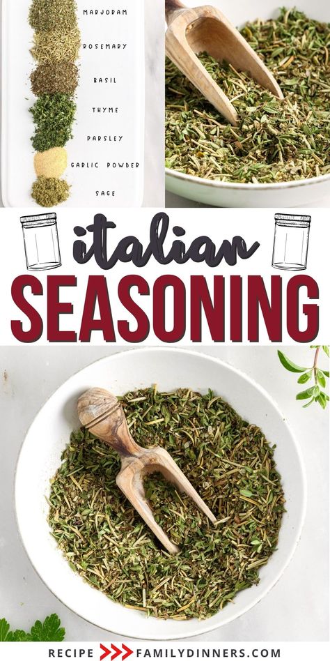 Italian Herb Seasoning Recipe, Make Italian Seasoning, Italian Seasoning Mix Recipe, Italian Marinade For Chicken, Italian Seasoning Mix, Italian Seasoning Recipe, Homemade Italian Seasoning, Man Recipes, Dried Lemon Peel