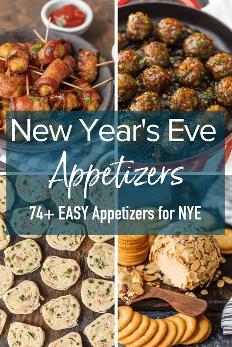 Nye Snacks Party Appetizers Simple, Nye Party Food, Nye Appetizers, New Years Eve Snacks, Nye Food, New Year's Snacks, New Years Eve Party Ideas Food, New Years Appetizers, New Year's Eve Appetizers