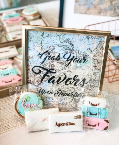 Destination Wedding Bridal Shower Ideas, Honeymoon Shower, Travel Theme Bridal Shower, Travel Bridal Showers, Diy Hot Air Balloons, Travel Baby Shower Theme, Travel Baby Showers, Travel Party Theme, Themed Bridal Shower