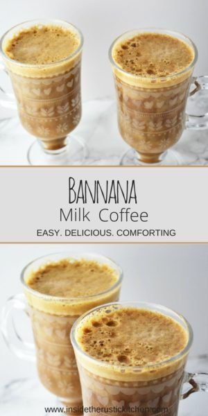 Vacation Cocktails, Resep Smoothie, Banana Coffee, Coffee Mix, Breakfast Coffee, Banana Milk, Milk Coffee, Coffee Recipe, Unique Coffee