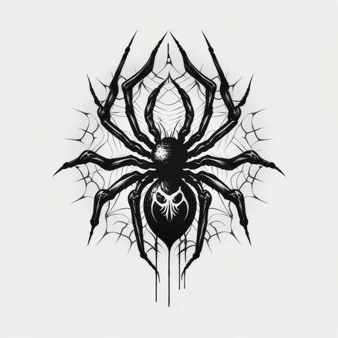 Spider Tattoo Drawing, Drawing Spider, Tattoo Spider, Amazing 3d Tattoos, Atlas Tattoo, Spider Web Tattoo, Sketches Ideas, Back Of Neck Tattoo, Clever Tattoos