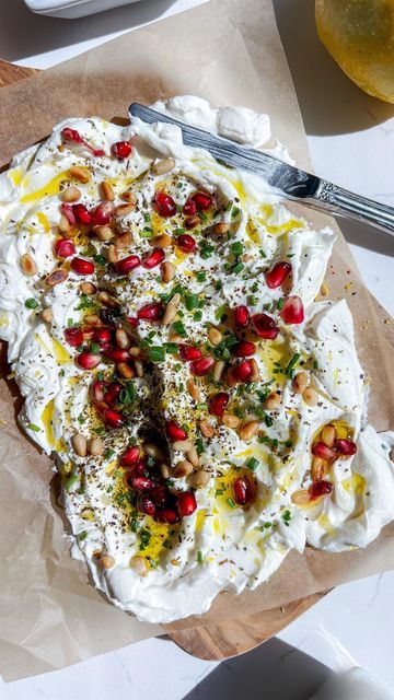 Labneh Board Ideas, Labneh Board, Labneh Dip, Butter Boards, Butter Board, Food Boards, Za Atar, Charcuterie Inspiration, Flaky Salt