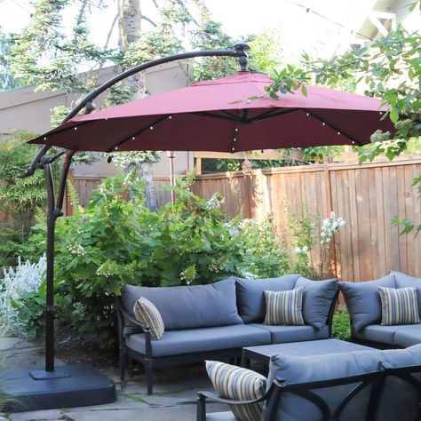 Patio Umbrella Lights, Best Patio Umbrella, Solar Umbrella, Large Patio Umbrellas, Outdoor Umbrella Stand, Outdoor Covered Patio, Umbrella Design, Cantilever Patio Umbrella, Offset Patio Umbrella