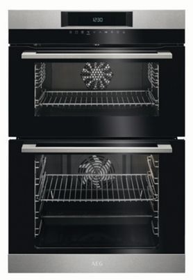 AEG Double Tower Oven DCK731110m Ss | Wickes.co.uk Under Counter Double Oven, Stainless Steel Oven, Time After Time, Electric Oven, Double Oven, Steel Design, Toaster Oven, Double Wall Oven, Diy Kitchen