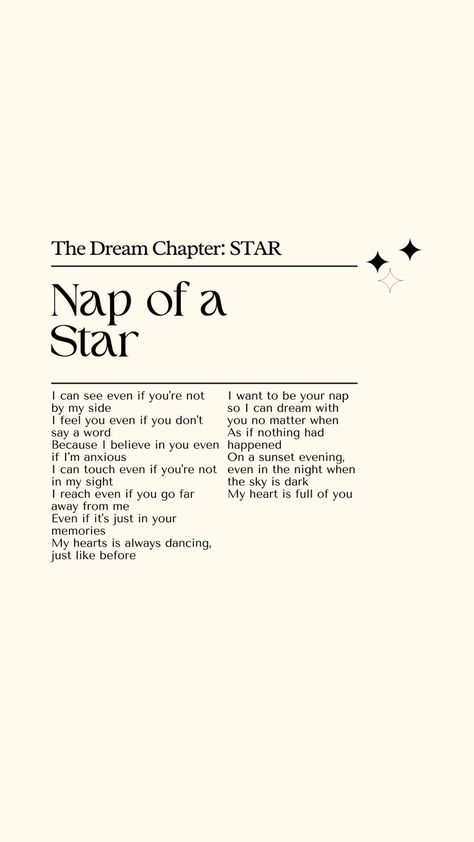 Nap Of A Star Txt, Nap Of A Star, Song Lyric Posters, Txt Wallpaper, Pop Posters, Kpop Quotes, Lyric Poster, Lyrics Aesthetic, I Feel You