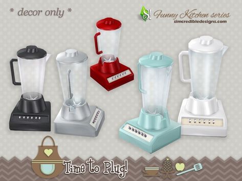 by SIMcredibledesigns.com  Found in TSR Category 'Sims 4 Miscellaneous Decor' Sims 4 Cc Blender, Cozinha The Sims 4, The Sims 4 Objects, Sims 4 Cc Functional, Sims4 Kitchen, Sims 4 Blender, Sims 4 Kitchen, Sims Baby, Kitchen Blenders