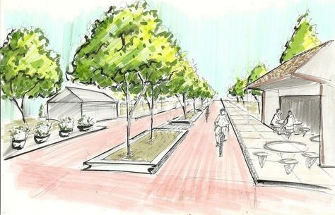 Unleash Your Imagination with Landscape Sketch Design Landscape Design Drawings Sketches, Landscape Architecture Sketch, Park Sketch, Landscape Plane, Sketch Landscape, Interior Architecture Sketch, Streetscape Design, Landscape Stairs, Urban Design Graphics