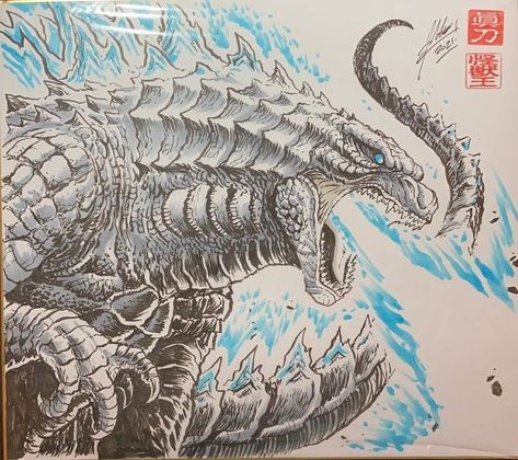 Godzilla Art Drawing, Godzilla Mural, Mecha Godzilla, Godzilla Tattoo, Godzilla Art, Dinosaur Tattoos, Godzilla 2014, Godzilla Wallpaper, Monster Coloring Pages