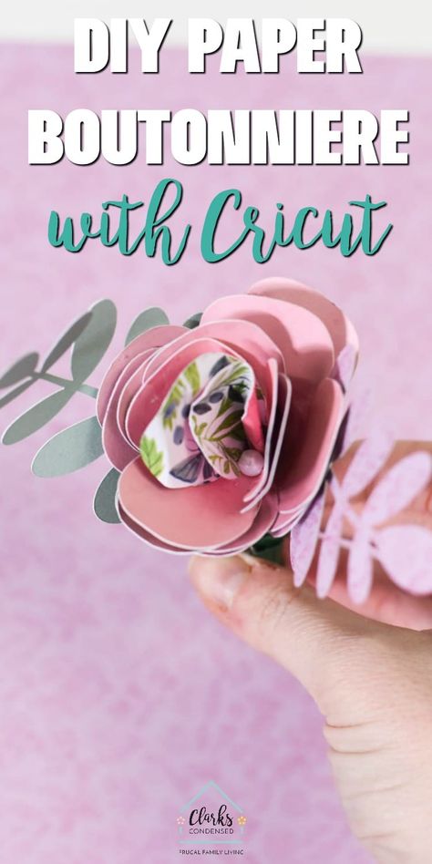 Paper Boutonniere, Cricut Wedding Ideas, Bride Party Ideas, Wedding Cricut, Wedding Ideas Diy, Make Your Own Paper, How To Use Cricut, Wedding Parties Colors, Family Projects