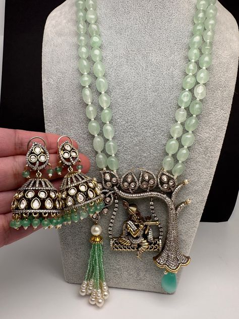 Krishna Pendent, Krishna Mehndi, Krishna Necklace, Beads Collection, Necklace Indian, Precious Beads, Semi Precious Beads, Boston Massachusetts, Temple Jewellery