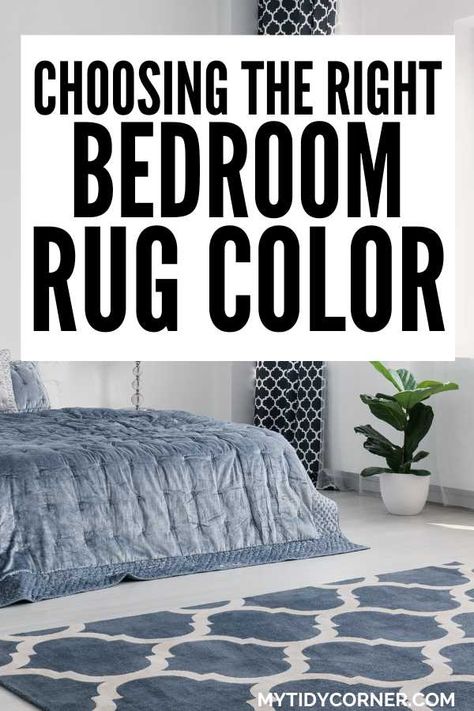 how to choose rug color for bedroom Bedroom Rug Color, How To Choose A Bedroom Rug, 5x8 Rugs Bedroom, Rugs In Bedroom Ideas, Bedrooms With Rugs Under Bed, Bedroom Rugs Under Bed King, Colors For A Bedroom, Bedroom Rugs Under Bed, Bedroom Rug Ideas