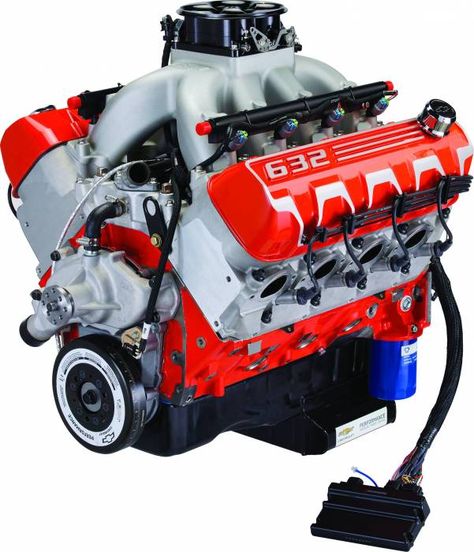 Chevrolet Performance Crate Engine ZZ632 Full Race 632 CID 1004 HP 19432060 Drag Racing Engines, Small Travel Trailer Remodel, Chevy Crate Engines, Small Travel Trailer, Classic Cars Trucks Chevy, Chevy Motors, Classic Muscle Cars, Boat Racing, Crate Motors