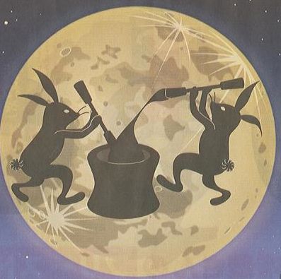 Moon Rabbit Aesthetic, Usagi Aesthetic, Lunar Rabbit, Rabbit On The Moon, Moon Hare, Rabbit In The Moon, Moon Rabbit, Lunar Calendar, Kawaii Core