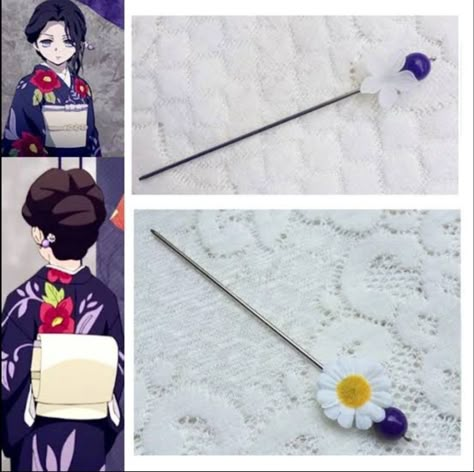 Demon Slayer Jewelry, Demon Slayer Accessories, Demon Slayer Diy, Demon Slayer Tamayo, Cosplay Demon Slayer, Anime Diys, Naruto Merchandise, Anime Bag, Jewelry Hair Accessories