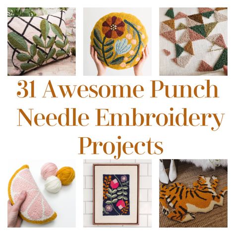 Hello, DIYers! We are here today to talk about punch needling! This is a spinoff of embroidery that isn’t new, but it is back in style BIG TIME! It doesn’t take a bunch of tools and it is incredibly simple. Once you’ve gotten the hang of it you’ll be able to work quickly and effectively. […] The post 31 Awesome Punch Needle Embroidery Projects appeared first on DIY Projects by Big DIY Ideas. Punch Needle Embroidery Ideas, Punch Needle Project Ideas, Homemade Picture Frames, Punch Needle Projects, Rainbow Punch, Homemade Pictures, Punch Needling, Needle Cushion, Turquoise Pillows