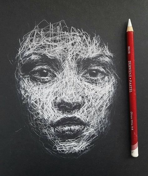 @iskn on Instagram: “Art by @lizyahmet” Scribble Drawings, Black Paper Drawing, Scribble Art, White Drawing, Arte Sketchbook, Arte Inspo, Black And White Drawing, Art And Illustration, A Pencil