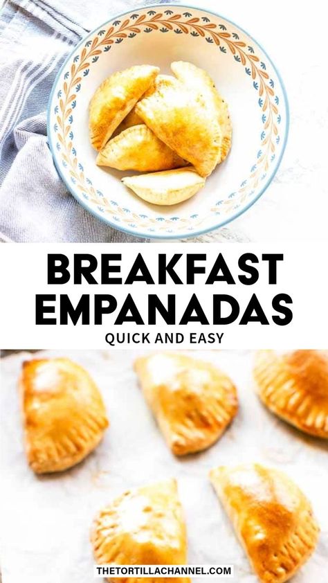 Empanadas in a bowl and on a baking tray Easy Empanadas Recipe Pillsbury, Empanadas Recipe Mexican, Empanadas Recipe Sweet, Empanadas Recipe Baked, Authentic Empanadas, Authentic Empanadas Recipe, Empanadas Easy, Sweet Empanadas Recipe, Breakfast Empanadas