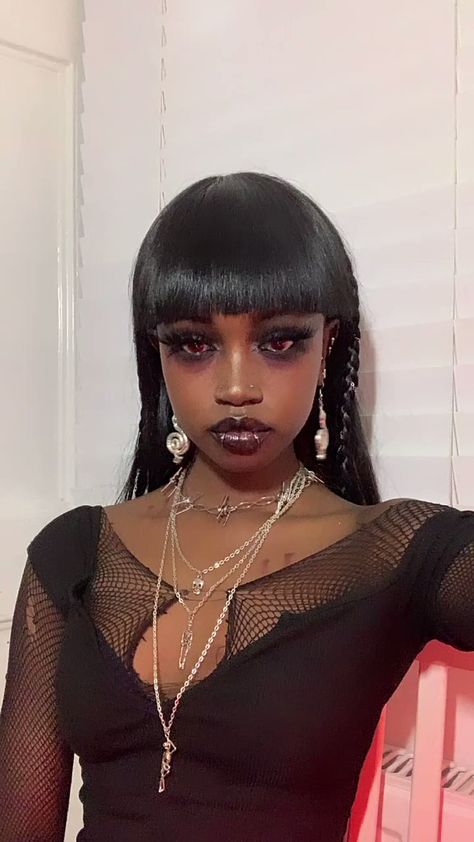 Countess Dracula, Black Goth Girl, Black Alt, Afro Goth, Goth Gf, Goth Baby, Alt Girls, Black Goth, Goth Girl