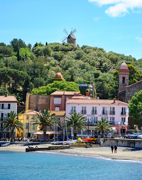 Colourful Collioure - The French Mediterranean is one of the more underrated parts of the world given its natural beauty & rich culture.  #colourful #collioure #beach #mediterranean #france Mediterranean France, Languedoc France, Beach Mediterranean, Destination Honeymoon, French Mediterranean, Places In France, Perpignan France, Honeymoon Inspiration, South France