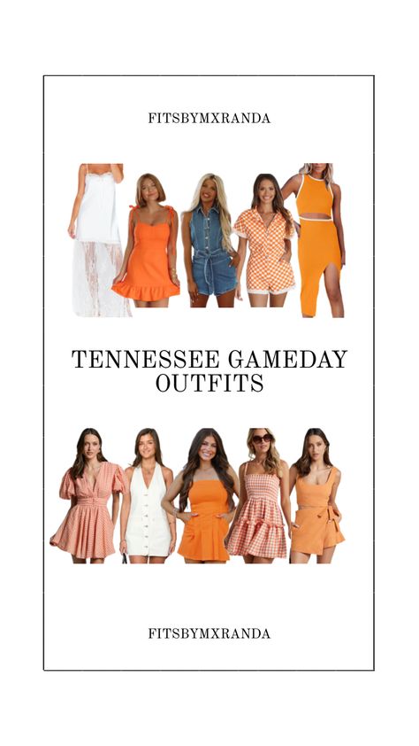 UTK GAMEDAY OUTFITS | #outfitinspo #fashion #fashioninspo #gameday #gamedayfit #gamedayoutfit #utk #tennessee Gameday Outfits, Sorority Events, Gameday Outfit, Sorority, Tennessee, Cute Outfits, Outfit Inspo