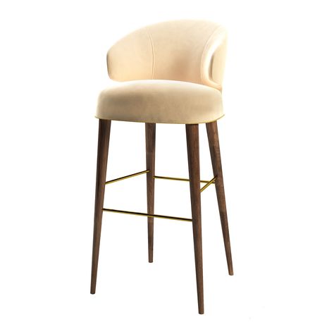 Myla Bar Chair - ASTELE Unique Bar Stools, Nordic Chair, Overstuffed Chairs, Shabby Chic Table And Chairs, Swivel Rocker Recliner Chair, Patterned Armchair, High Bar Stools, Dining Room Table Chairs, Office Chair Without Wheels