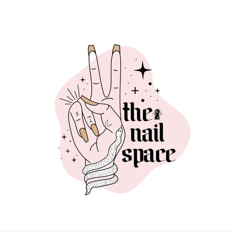 Perfect Logo Design, Pink Office Decor, Nail Lab, Nail Business, Lab Logo, Witchy Nails, Nail Salon Design, Pink Tumblr Aesthetic, Nail Logo