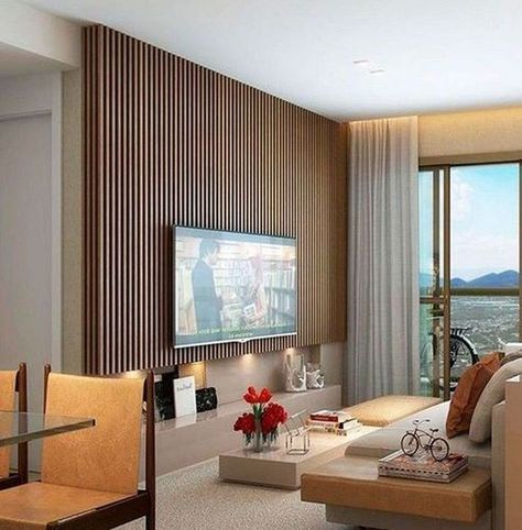 Tv Wall Design Ideas, Tv Mounted, Wall Design Ideas, Modern Apartment Design, Bump Out, Living Room Tv Unit Designs, Living Room Tv Unit, Modern Room Decor, Tv Wall Design