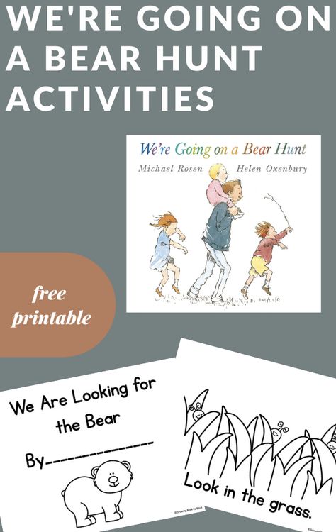 Bear Hunt Song, Bear Hunt Activities, Bear Theme Preschool, Bears Preschool, Going On A Bear Hunt, Michael Rosen, Bear Hunt, Pre Writing Activities, Map Activities