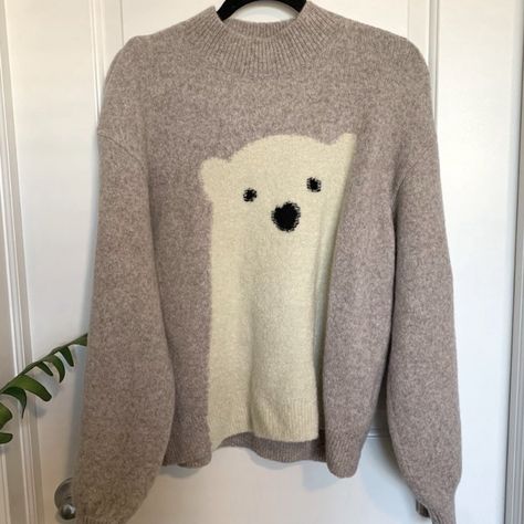 Reposhing This Item I Purchased From @Acobblerscloset. Loved It, But Ready To Rotate For Something New. Questions? Leave A Comment Below! Cozy Crew Neck Top With Heart Print, Polar Bear Sweater, Bear Print Sweater, Winter Heart-shaped Sweater With Heart Print, Winter Dog Print Crew Neck Top, Classy And Fabulous, Fancy Outfits, Kate Spade New York, Polar Bear